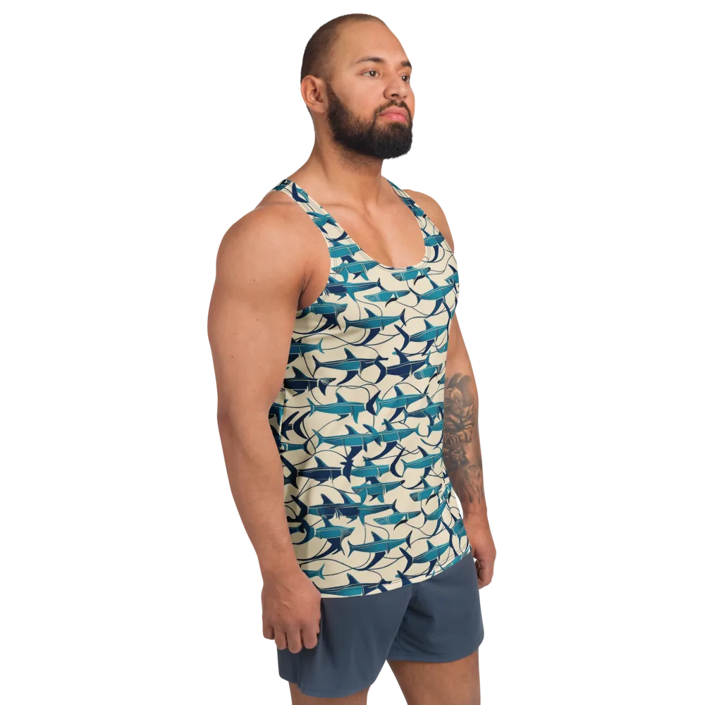 Tidal Squadron on Men's Tank Top — Right Front