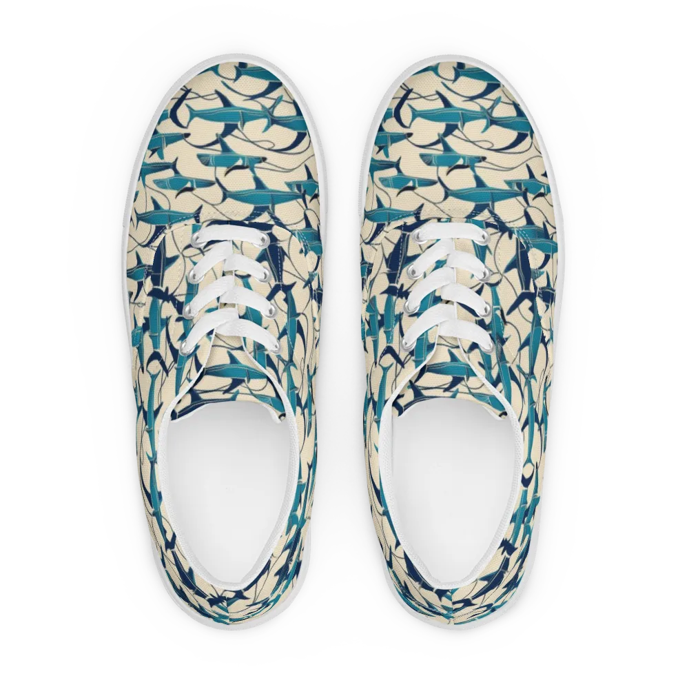 Tidal Squadron on Men's Lace-Up Canvas Shoes — Front