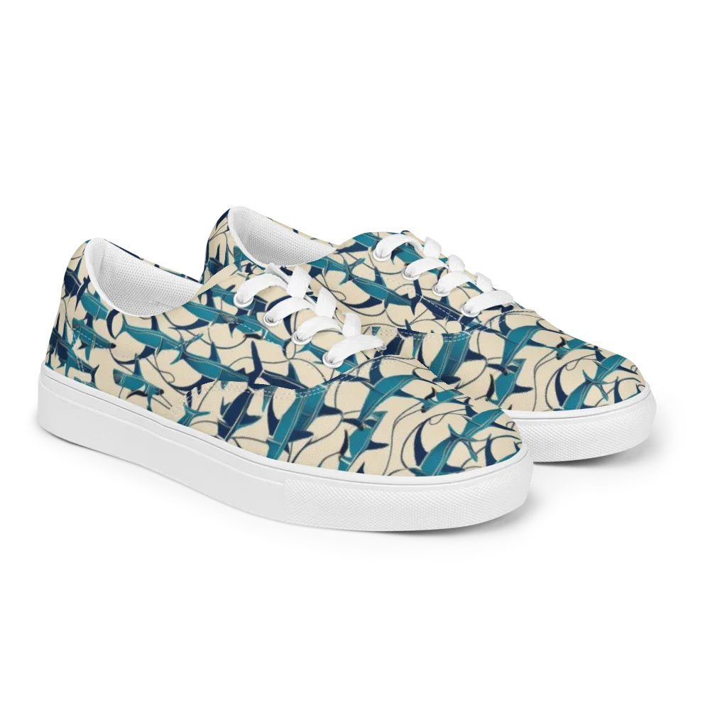 Tidal Squadron on Men's Lace-Up Canvas Shoes — Right Front
