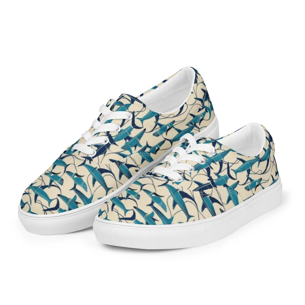 Tidal Squadron on Men's Lace-Up Canvas Shoes — Left Front