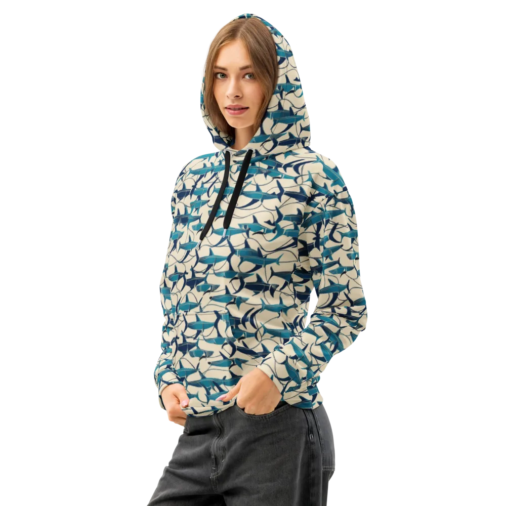 Tidal Squadron on Cotton Hoodie — Left Front