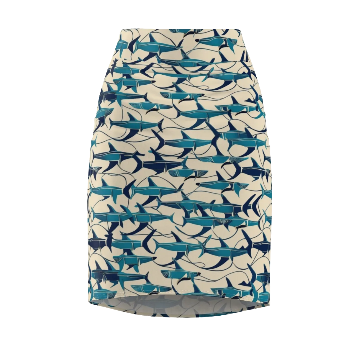 Tidal Squadron on Pencil Skirt — Front
