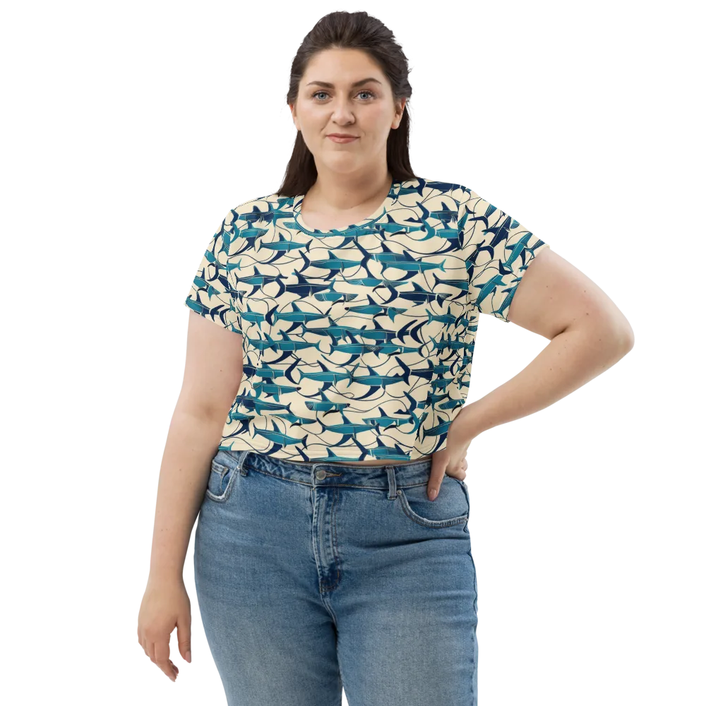 Tidal Squadron on Crop Tee — Front