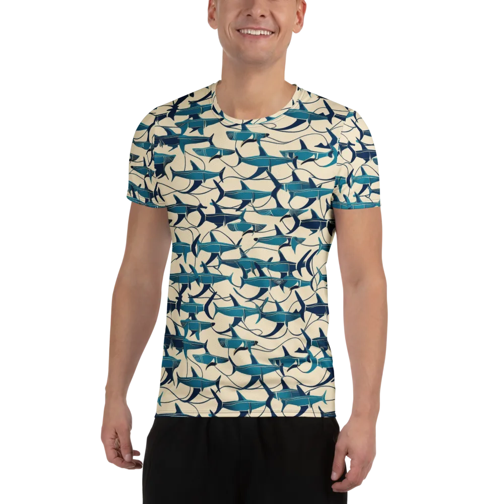 Tidal Squadron on Men's Athletic T-Shirt — Front