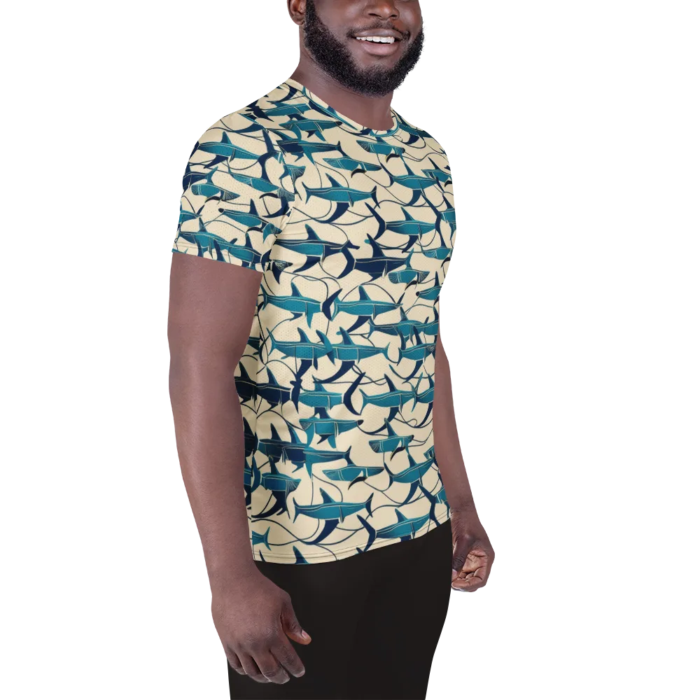 Tidal Squadron on Men's Athletic T-Shirt — Right