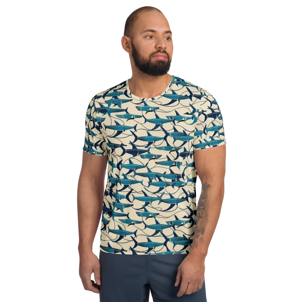 Tidal Squadron on Men's Athletic T-Shirt — Front