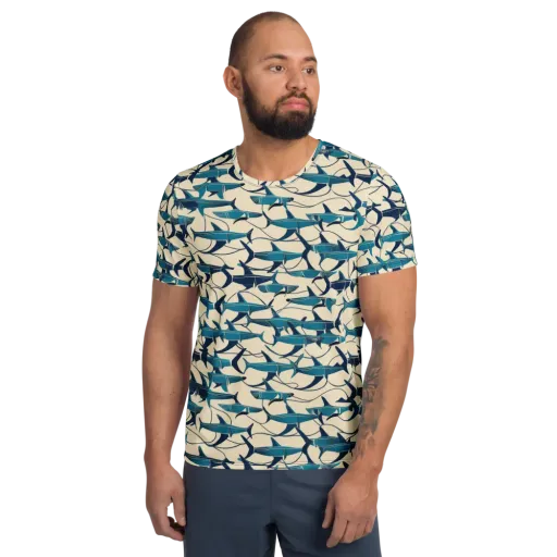 Tidal Squadron on a Men's Athletic T-Shirt