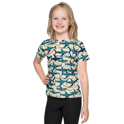 Tidal Squadron on a Kids Crew Neck T-Shirt
