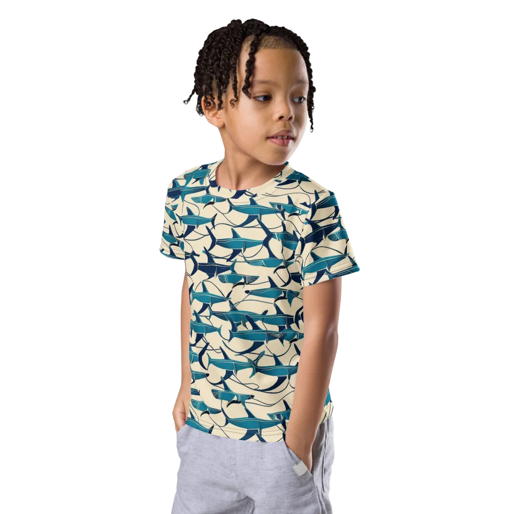 Tidal Squadron on Kids Crew Neck T-Shirt — Left Front