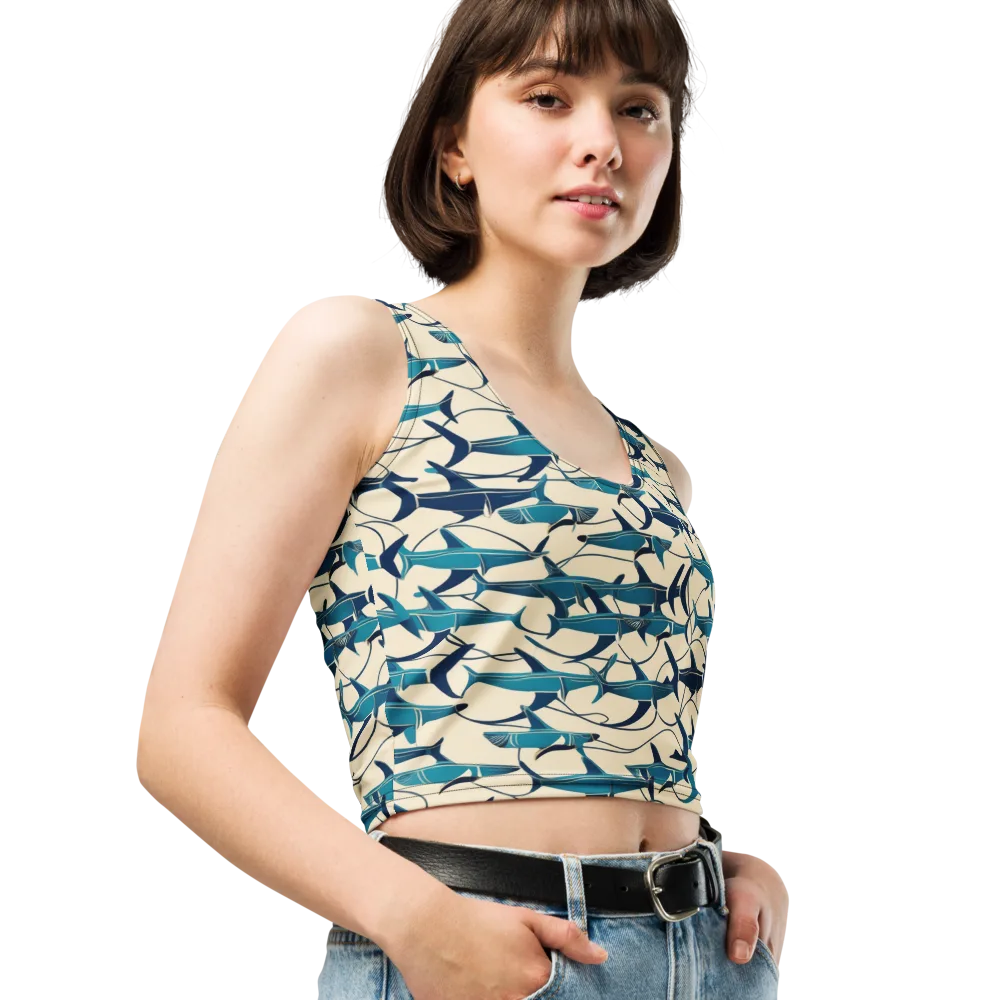 Tidal Squadron on Crop Top — Right Front