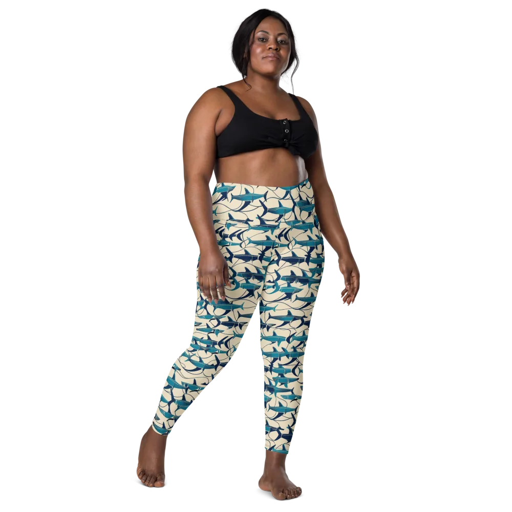Tidal Squadron on Leggings with Pockets — Front