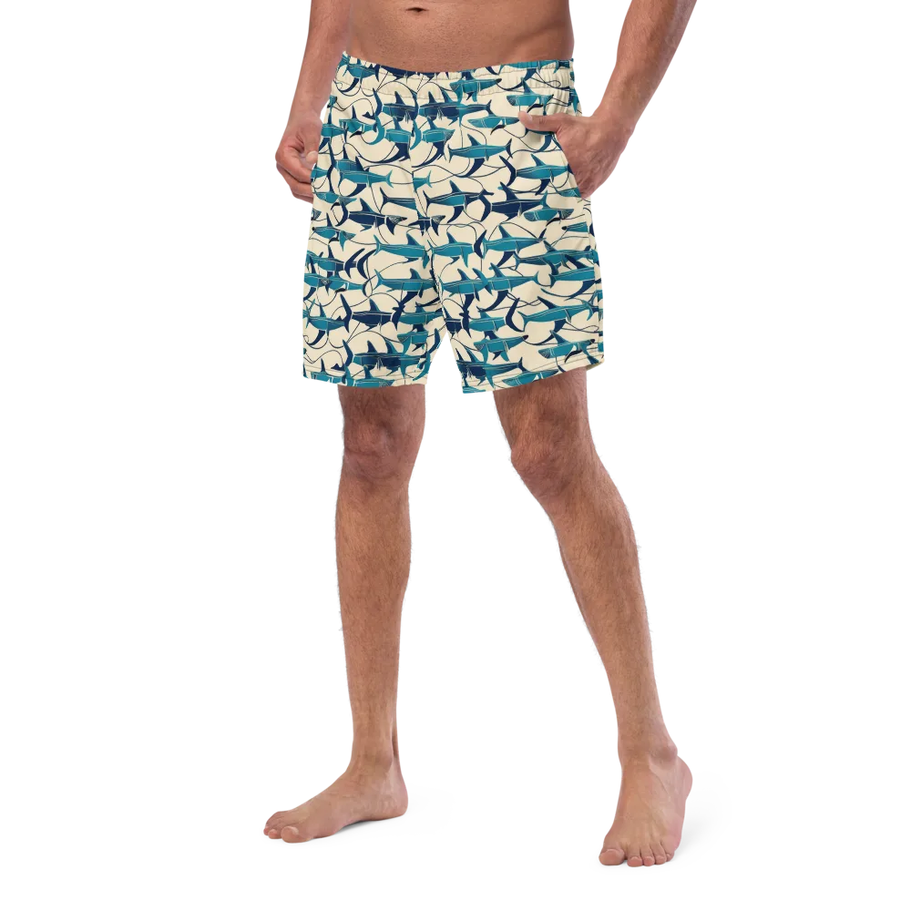 Tidal Squadron on Swim Trunks — Left Front