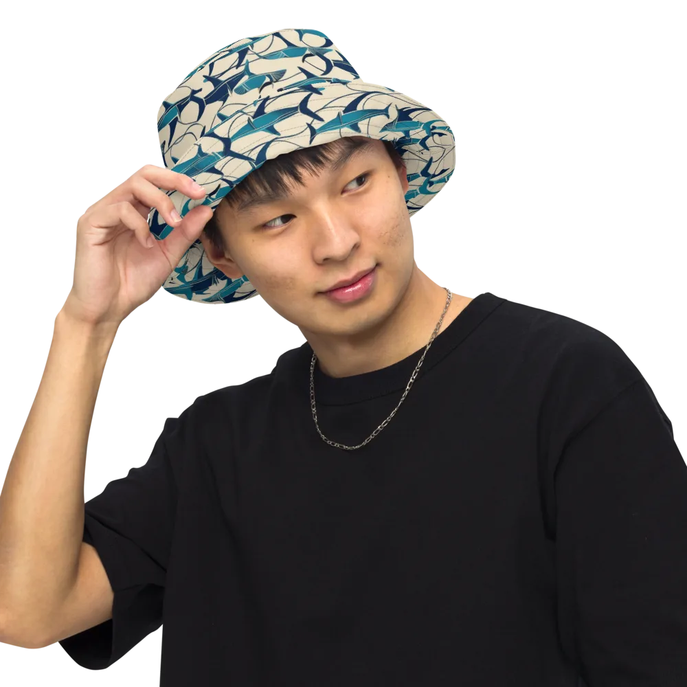 Tidal Squadron on Reversible Bucket Hat — Front Inside