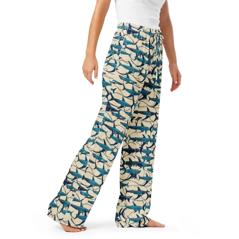 Tidal Squadron on Women's Pajama Pants — Right Front