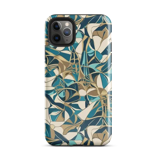 Teal Deco Garden on a Tough Case for iPhone®