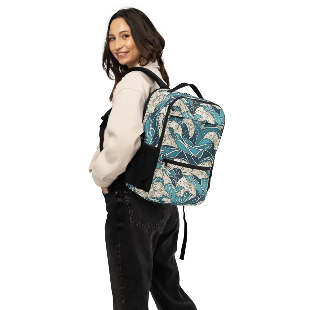 Ivory Jungle on Utility Backpack — Back