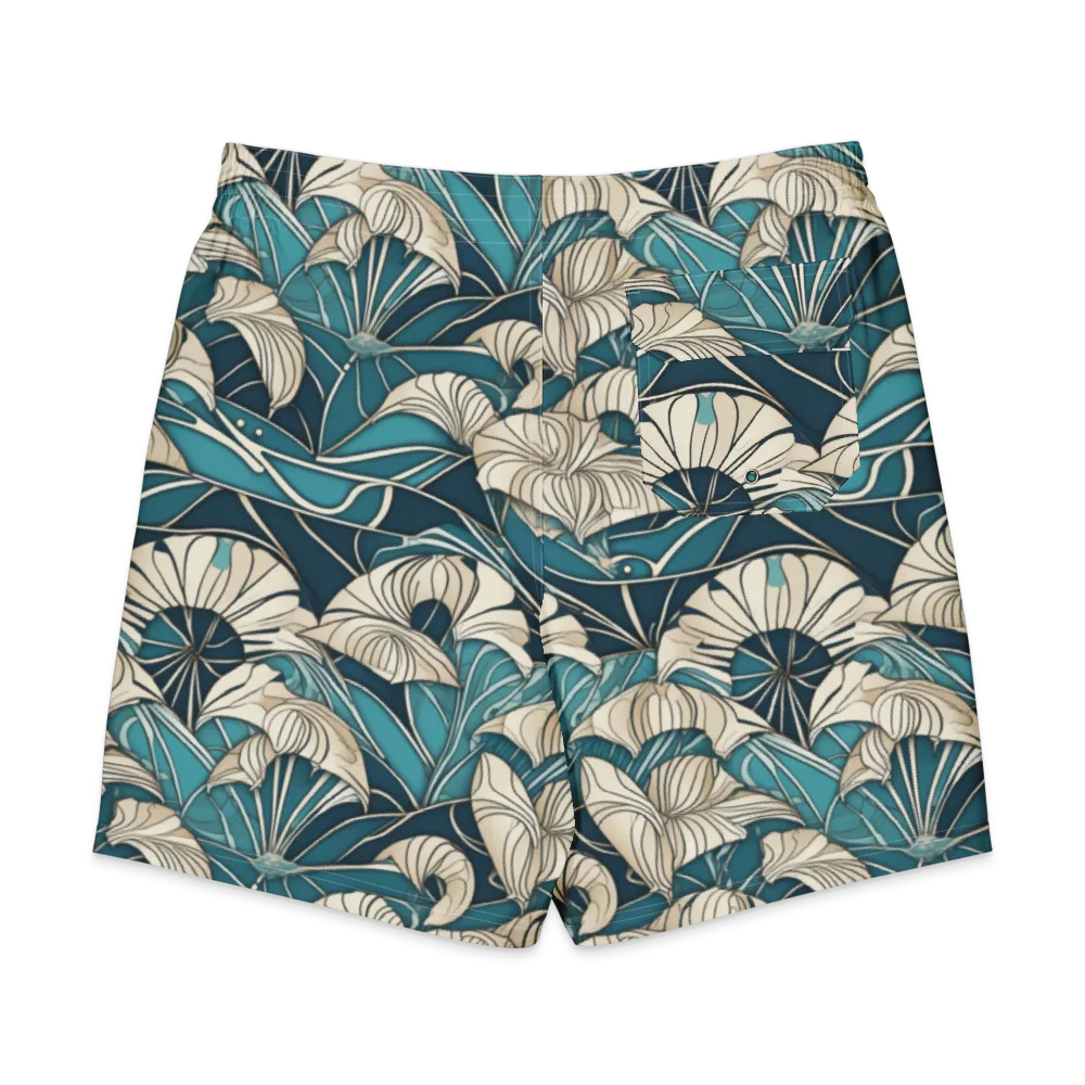 Ivory Jungle on Men's Board Shorts — Back
