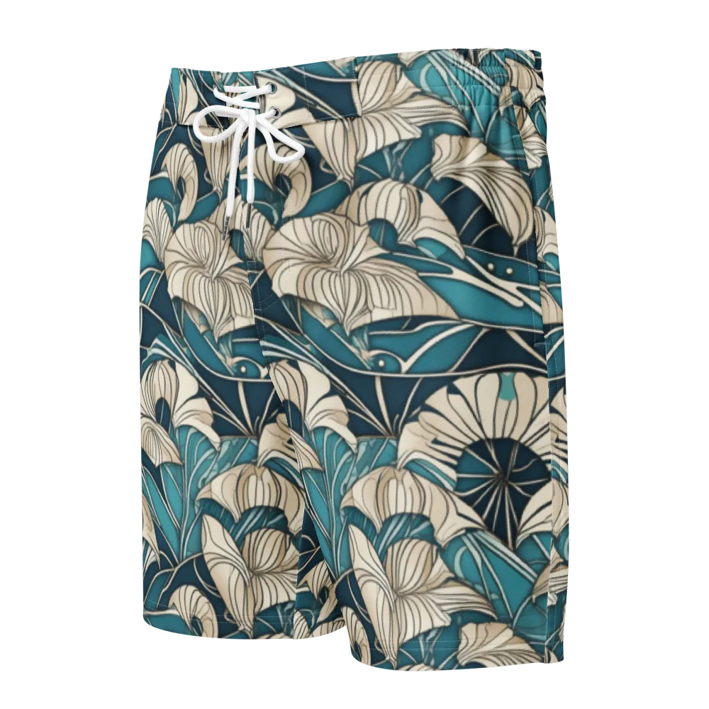 Ivory Jungle on Men's Board Shorts — Front