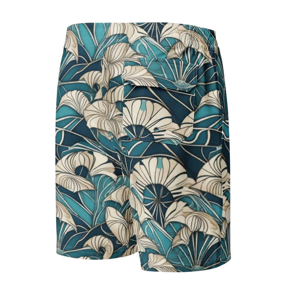 Ivory Jungle on Men's Board Shorts — Back