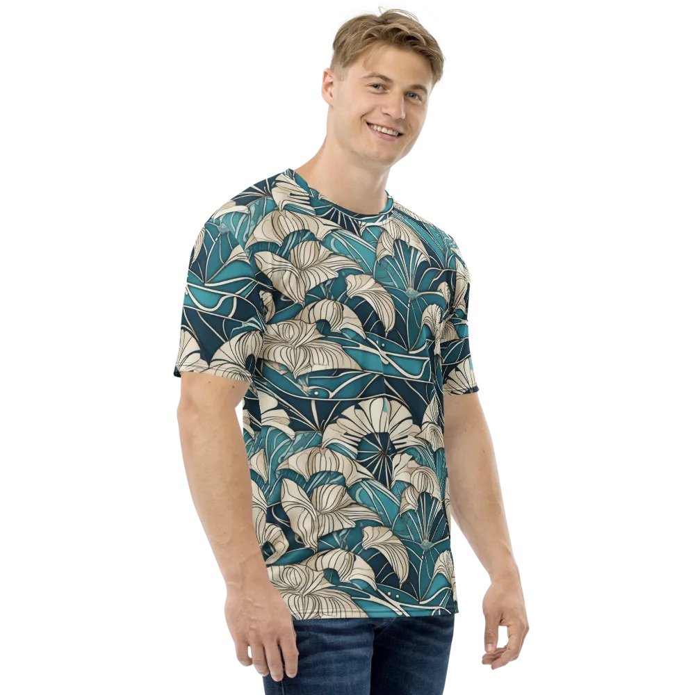 Ivory Jungle on Men's Crew Neck T-Shirt — Right