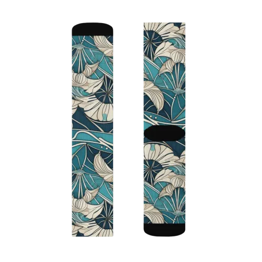 Ivory Jungle on a Socks