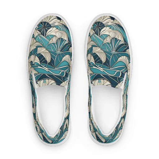 Ivory Jungle on a Women's Slip-On Canvas Shoes