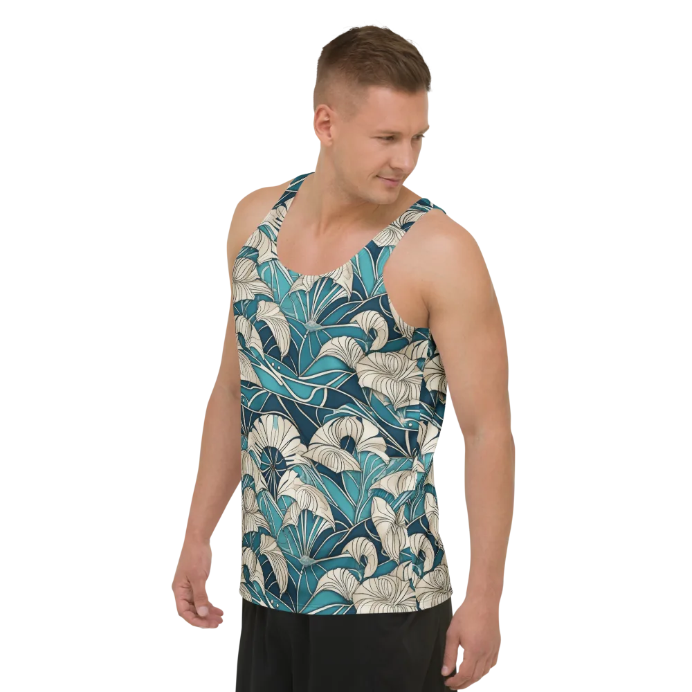 Ivory Jungle on Men's Tank Top — Left Front