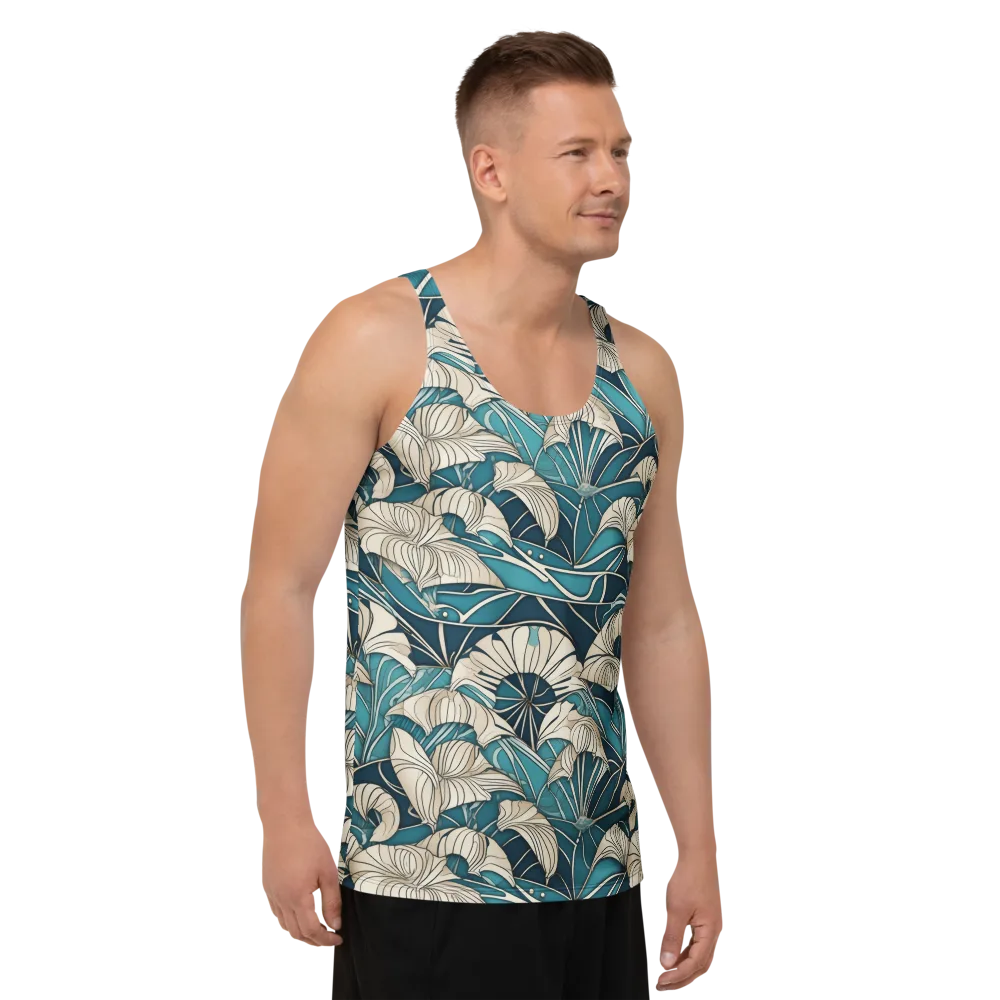 Ivory Jungle on Men's Tank Top — Right Front