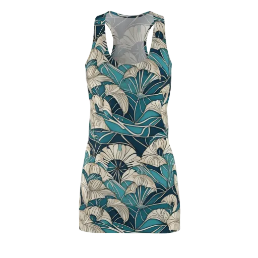 Ivory Jungle on a Racerback Dress
