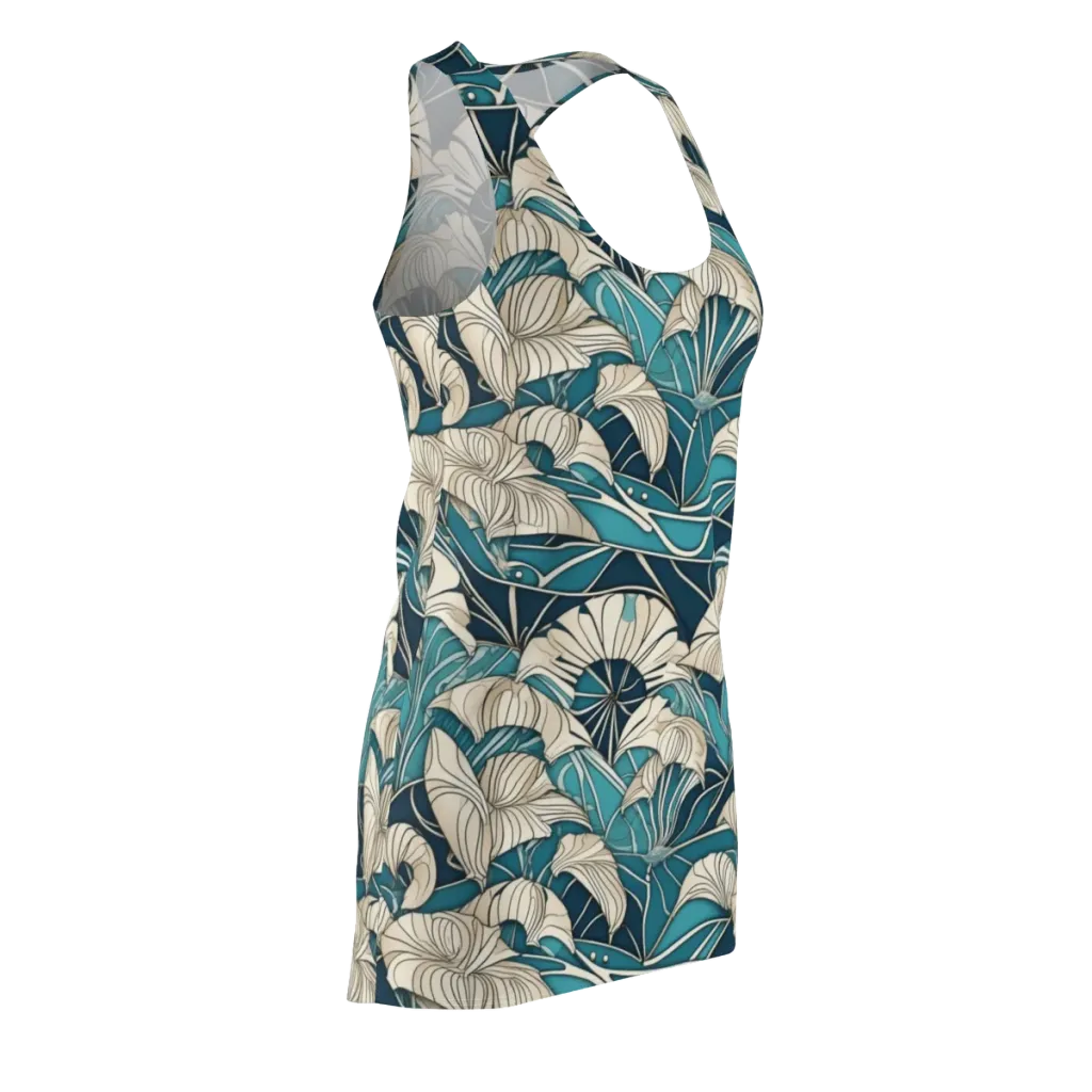 Ivory Jungle on Racerback Dress — Front Side
