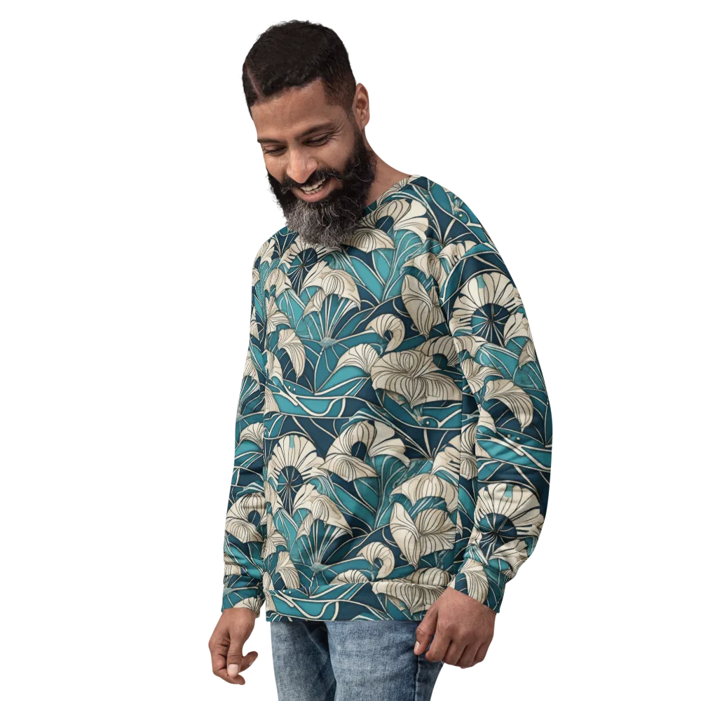 Ivory Jungle on Sweatshirt — Left Front