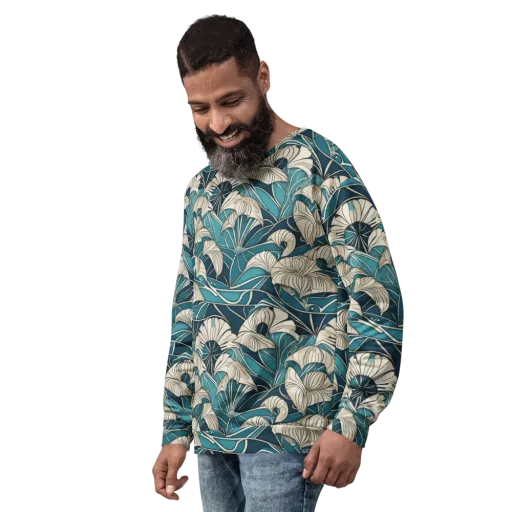 Ivory Jungle on a Sweatshirt