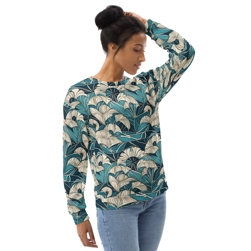 Ivory Jungle on Sweatshirt — Right Front