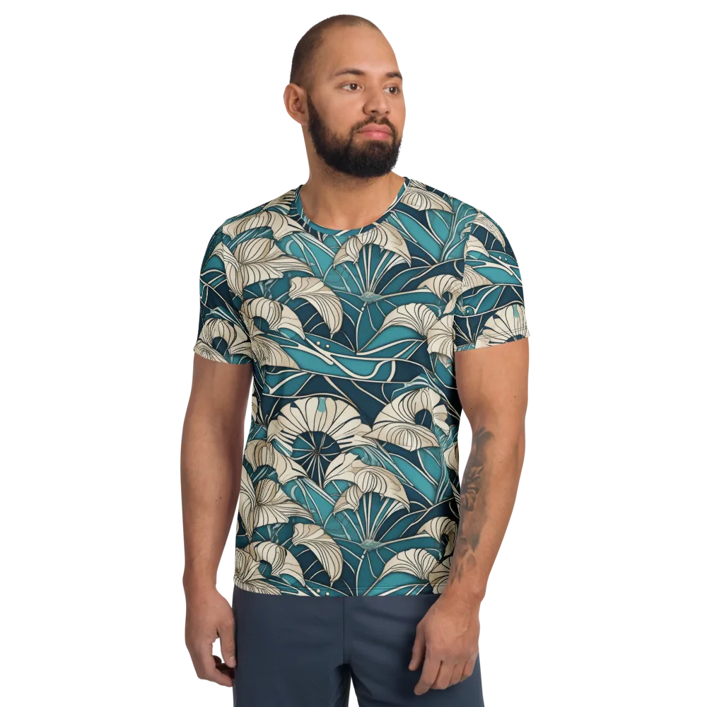 Ivory Jungle on Men's Athletic T-Shirt — Front