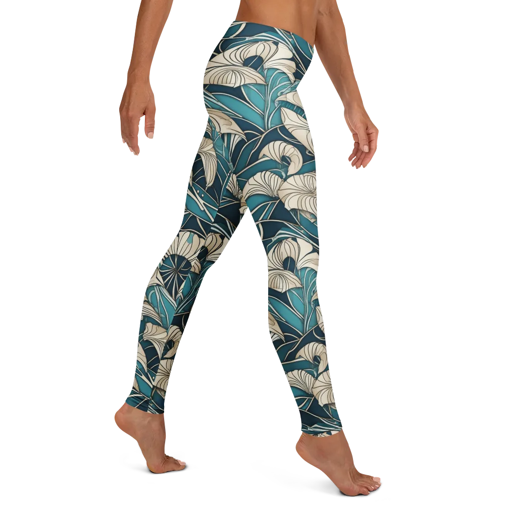 Ivory Jungle on Leggings — Right