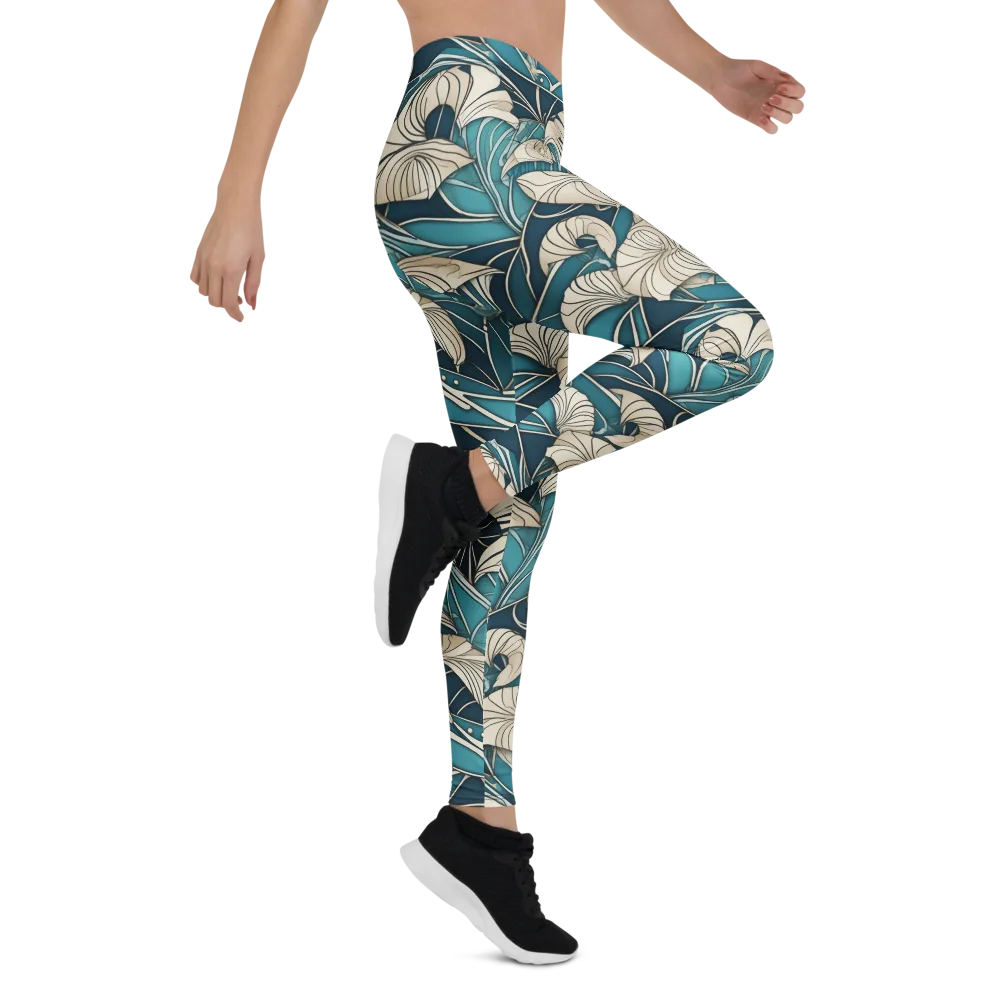 Ivory Jungle on Leggings — Right