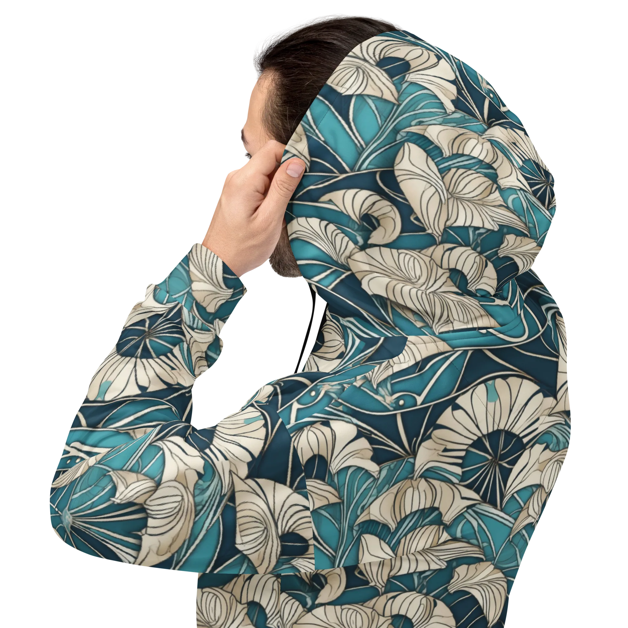 Ivory Jungle on Hoodie — Back