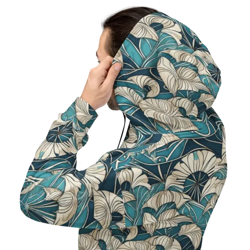 Ivory Jungle on a Hoodie
