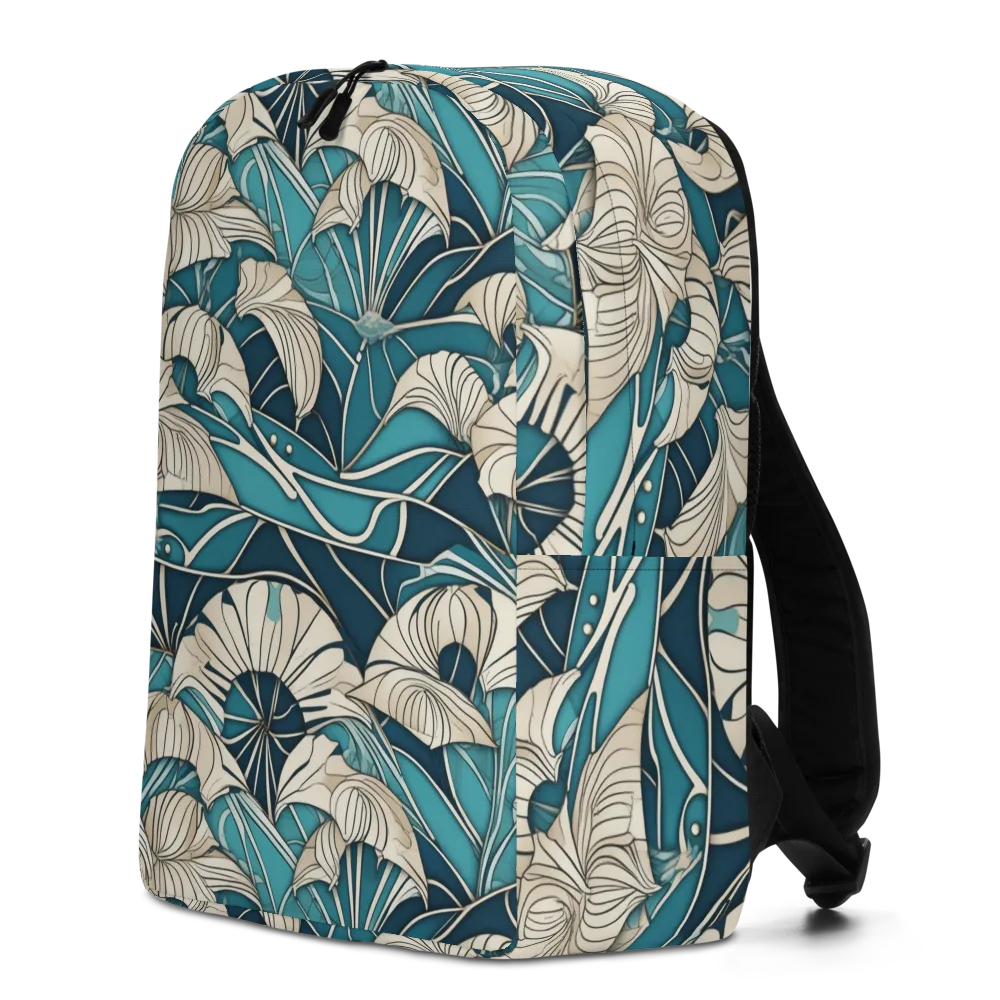 Ivory Jungle on Minimalist Backpack — Left