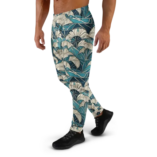 Ivory Jungle on a Men's Joggers
