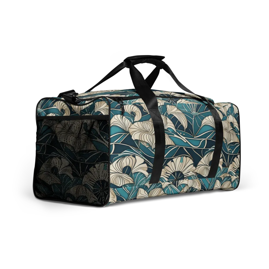 Ivory Jungle on Duffle Bag — Right Front
