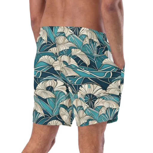 Ivory Jungle on a Swim Trunks