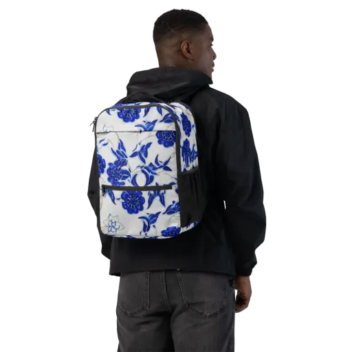 Blue Delft Bloom on a Utility Backpack