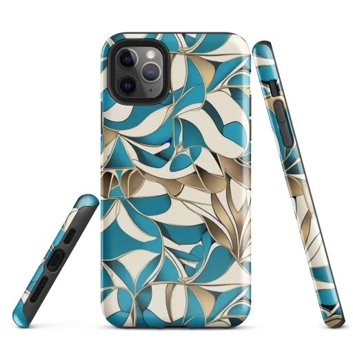 Teal Arabesque on a Tough Case for iPhone®