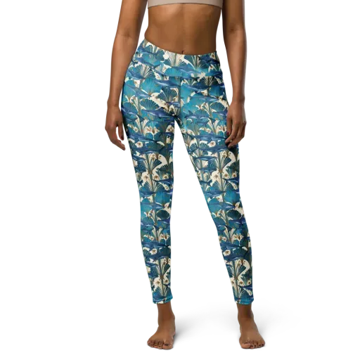 Art Deco Reef on a Yoga Leggings