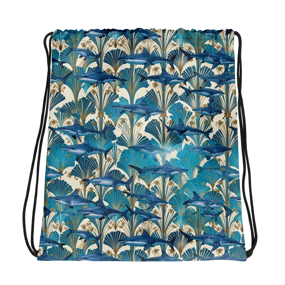 Art Deco Reef on Drawstring Bag — Photo