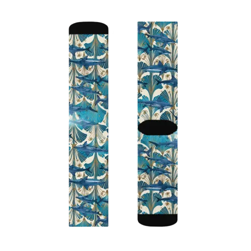 Art Deco Reef on a Socks