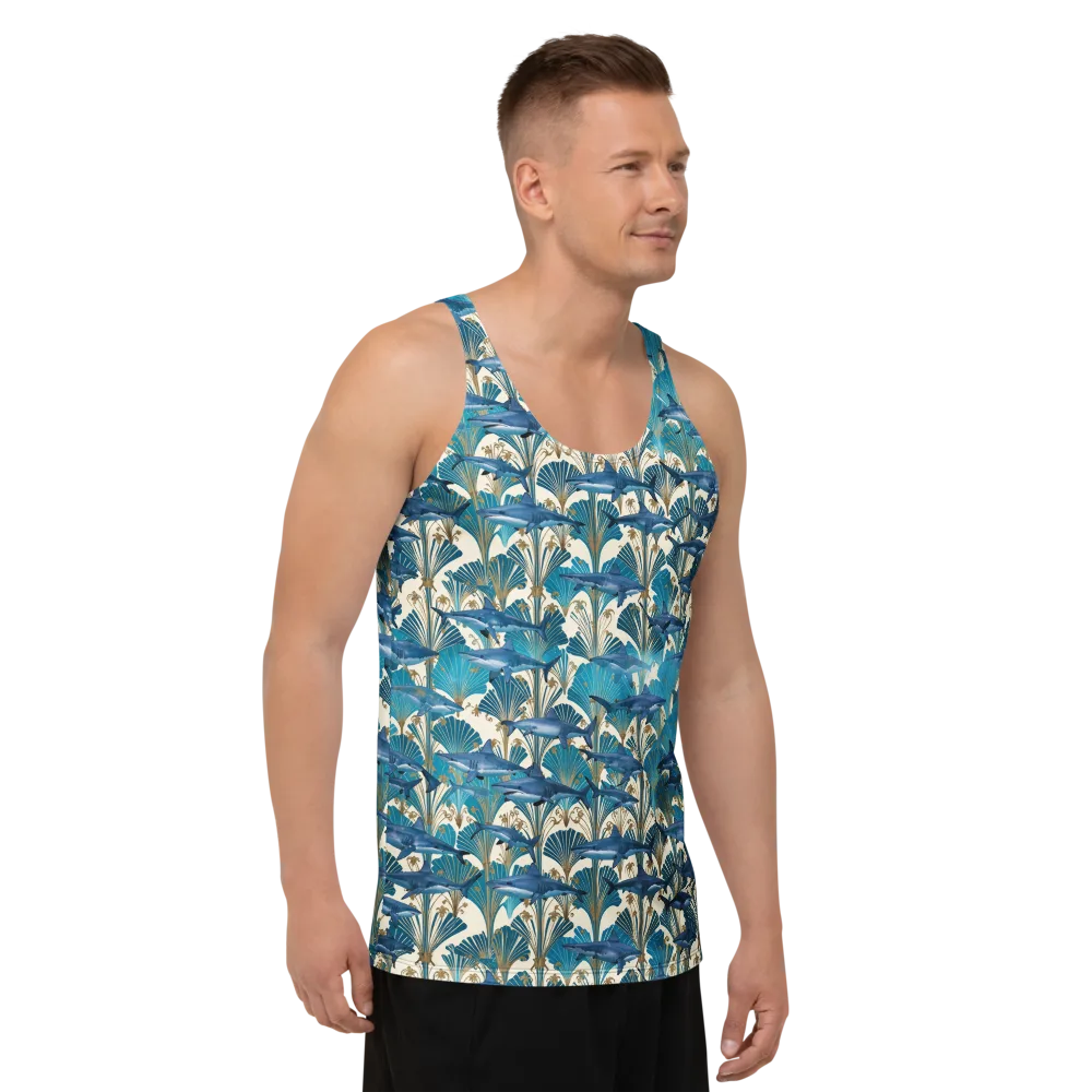 Art Deco Reef on Men's Tank Top — Right Front