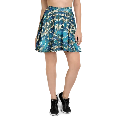 Art Deco Reef on a Skater Skirt