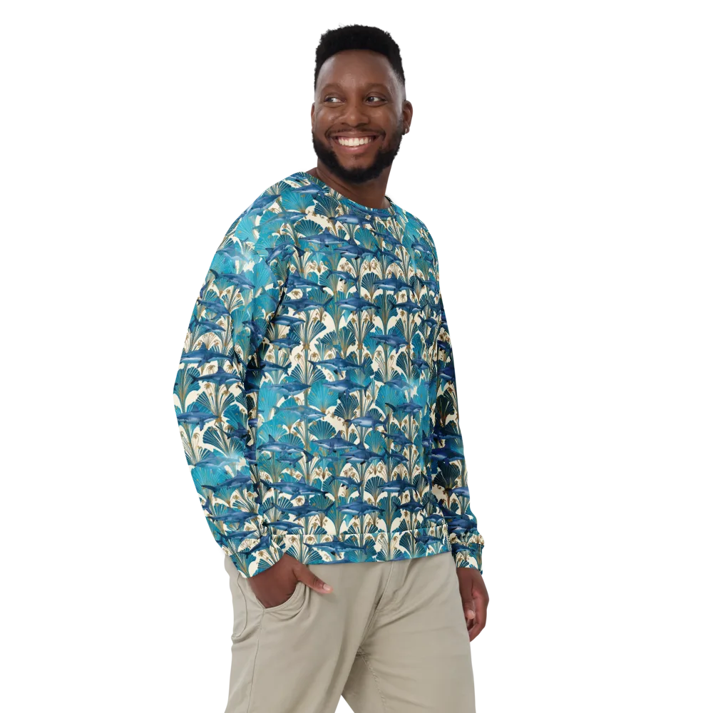 Art Deco Reef on Sweatshirt — Front